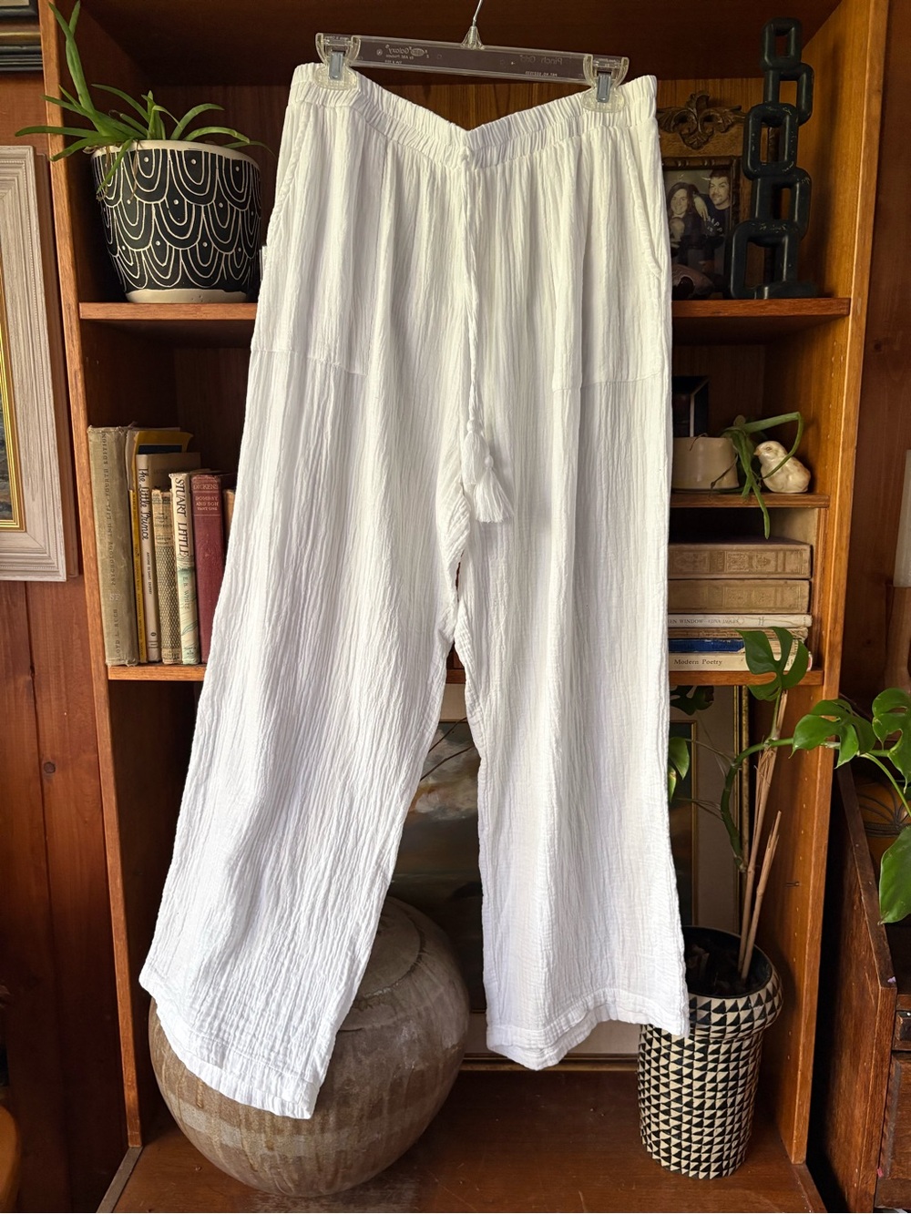 Japna Crinkle Cotton Lounge Pants L